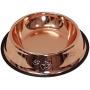 Melzon Petsentials Non-Skid Stylish Food Bowl for Your Pet, Premium Grade Stainless Steel - Elegant Bronze