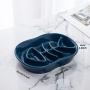 SIDUCAL Ceramic Slow Feeder Cat Dog Bowls, Fun Interactive Fishbone Design Bowl, Anti-Gulping Healthy Eating Diet cat Bowls, Slow Pet Bowl