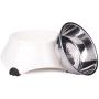 Super Design Dog Cat Bowls Melamine Stand Stainless Steel Pet Bowls for Small Medium Large Dogs and Cats