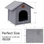 Loves cabin Outdoor Cat House Weatherproof for Winter, Collapsible Warm Cat Houses for Outdoor/Indoor Cats, Feral Cat Shelter with Removable Soft Mat, Easy to Assemble Igloo Dog House for Small Dogs