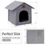 Loves cabin Outdoor Cat House Weatherproof for Winter, Collapsible Warm Cat Houses for Outdoor/Indoor Cats, Feral Cat Shelter with Removable Soft Mat, Easy to Assemble Igloo Dog House for Small Dogs Loves cabin Outdoor Cat House Weatherproof for Winter, Collapsible Warm Cat Houses for Outdoor/Indoor Cats, Feral Cat Shelter with Removable Soft Mat, Easy to Assemble Igloo Dog House for Small Dogs