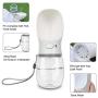 QQPETS Dog Water Bottle for Walking, Dispenser Pet Portable Dogs Cats 12OZ Travel Drink Bottle Bowls BPA Freee,Leak Proof,Food Grade Plastic