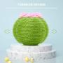 Cat Scratcher Toy Ball Set Include 1 Piece Cat Roly-Poly Scratcher Ball with Bell and 2 Pieces Cactus Sisal Ball Cat Scratching Catnip Toys Motion Kitten Toy Interactive Tilting Toys Pets Toy