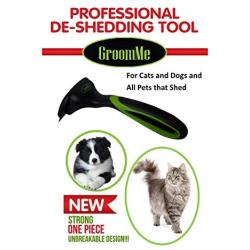 de Shedding Tool for Dog + Cat Grooming The Secret to Reducing Pet Shedding Quickly Up to 90% deshedder Tools for Dogs & Cats - Veterinary + Groomer Approved for All Pets