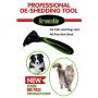 de Shedding Tool for Dog + Cat Grooming The Secret to Reducing Pet Shedding Quickly Up to 90% deshedder Tools for Dogs & Cats - Veterinary + Groomer Approved for All Pets