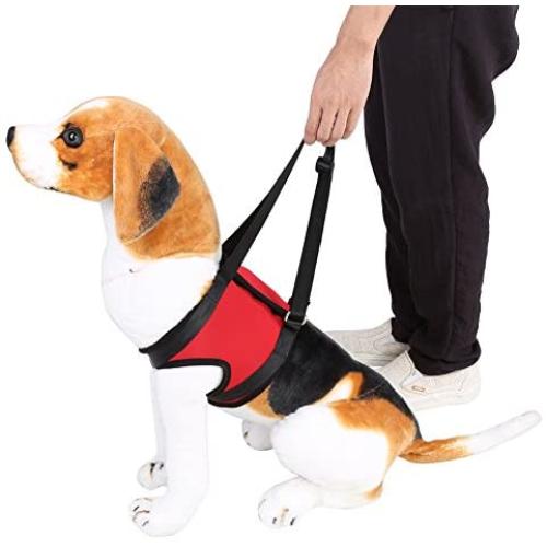 Dog Lift Harness Support Harness Support & Recovery Sling, Pet Rehabilitation Lifts Vest Adjustable Breathable Straps for Old, Disabled, Joint Injuries, Arthritis, Paralysis Dogs Walk, Front Leg L