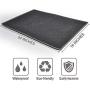 Mofason Pet Food Mat Waterproof Dog Mat XL (24x16) or L (20''x13'') – 0.5 inch Raised Edge, Dog Cat Silicone Feeding Placemat Water Bowl Tray for Floors, Nonslip Washable Dog Mat for Food and Water