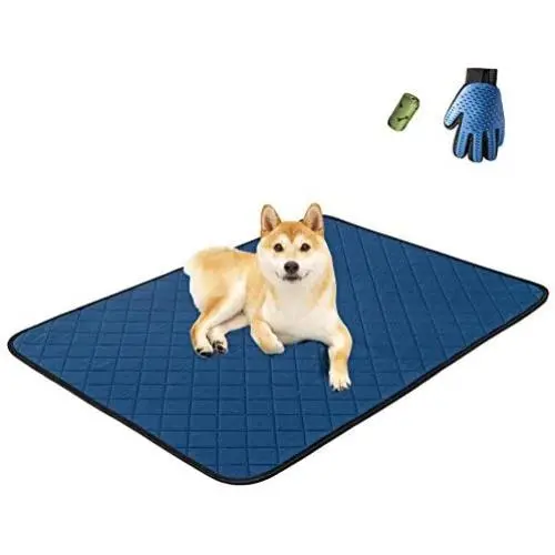 MICROCOSMOS Dog Training mat, Washable and Reusable Pee Pad, Super Absorbing Dog Whelping Pad, Leak Proof and Non Slip Puppy Training pad. Perfect at Home or in The Car.(M, Blue) MICROCOSMOS Dog Training mat, Washable and Reusable Pee Pad, Super Absorbing Dog Whelping Pad, Leak Proof and Non Slip Puppy Training pad. Perfect at Home or in The Car.(M, Blue)