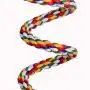 Spiral Parrot Cotton Rope with Bells, Bird Exercise Bungee Climbing Ropes Toy, Length 59inch(1.5M) Rainbow Spiral Parrot Cotton Rope with Bells, Bird Exercise Bungee Climbing Ropes Toy, Length 59inch(1.5M) Rainbow