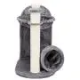 Royal Pet Club Baza Gandia Gray Scratching Post with Hammock, Tunnel, 44550 Royal Pet Club Baza Gandia Gray Scratching Post with Hammock, Tunnel, 44550