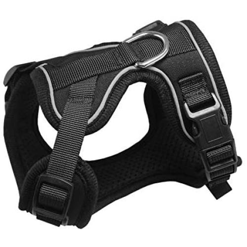 MUDINPET Dog Harness Vest, Small Dog Harness, Puppy Training No Pull Vest, Reflective Safety Comfort for Walk