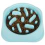 GrandEZ-Slow Feeder Dog Bowl - Fan Shape Reduces Speed of Eating with Great Health Benefits for Small, Medium and Large Dogs