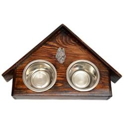 Briard, a Dogs Bowl with a Relief from ArtDog
