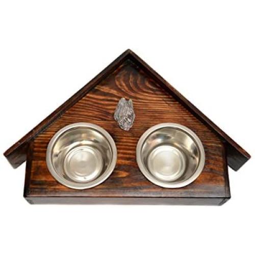 Briard, a Dogs Bowl with a Relief from ArtDog