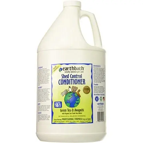 EARTH KITE Earth Bath Cat 26020 1 Gallon SHED Control Conditioner Green Tea Scent with Awapuhi EARTH KITE Earth Bath Cat 26020 1 Gallon SHED Control Conditioner Green Tea Scent with Awapuhi