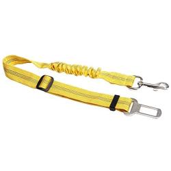Latagui Adjustable & Retractable Dog Seat Belt with Safety Buckle,Multiple Colors and Strong Durable Nylon Material for Dog Harness,L 27.6 inch and W 1.0 inch