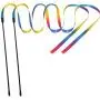 Maxpower Planet Interactive Cat Toys Teaser Rainbow Wand String - Pack of 2