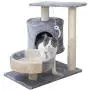 N/D cat Trees and Towers Scratching Post ,Cat Platform with cat Litter, Two-Story cat Playground Furniture N/D cat Trees and Towers Scratching Post ,Cat Platform with cat Litter, Two-Story cat Playground Furniture
