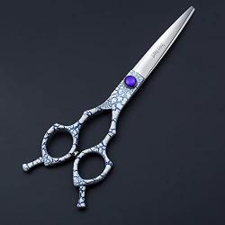 6.5/7/8 Inch Pet Grooming Shears Straight/Curved Scissors, Hair Trimming Shears, Pet Grooming Curved Scissors & Dog Shears (A-6.5 inch-Curved Scissor)