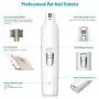 AMIR Pet Nail Grinder for Dogs Dog Nail Grinder Electric Pet Nail Trimmer 2 Speed Pet Nail Grinder Grooming Kit with 3 Sanding Ports Paws Premium Pet Nail Grinder for Pet White