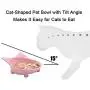 choemore Cat Bowl Cat Food Bowls Non Slip Wide Shallow Cat Dish for Relief of Whisker Fatigue(Safe Food-Grade Material) choemore Cat Bowl Cat Food Bowls Non Slip Wide Shallow Cat Dish for Relief of Whisker Fatigue(Safe Food-Grade Material)