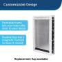 PetSafe Plastic Pet Door for Cats and Dogs, Durable Paintable White Frame with Tinted Vinyl Flap, Easy to Install, Indoor or Outdoor, Multiple Sizes Available - Small, Medium, Large, X-Large