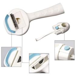 Nareo Cat Brushes Cleaning Slicker Brush cat Brush Slicker Pet Hair Remover Brush,3 in 1 Pet Brush,Effectively Reduces Shedding