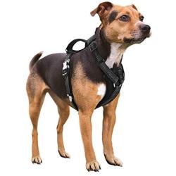 MIGOHI Dog Harness, No-Pull Reflective Breathable Adjustable Pet Harness with Control Handle, Oxford Comfortable & Soft Vest with 2 Metal Leash Clips, for Small, Medium and Large Dogs Walking