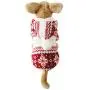 Mogoko Dog Cat Christmas Fleece Jacket with Hood, Puppy Pet Warm Sweater Coat for Winter Cold Weather