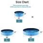 TOTTPED Portable Bathtub Dog Bathing Pool-cCollapsible Pet Swimming Pool-Bathtub Round Pool-with Bath Brush