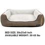 ANWA Durable Dog Bed Machine Washable Medium Dog Bed Square, Comfortable Puppy Dog Bed Medium