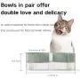 pidan Elevated Cat Bowls Set with Tilted Stand and 2 Removable Bowls, Raised No Spill Pet Food and Water Dishes for Cat and Small Dogs pidan Elevated Cat Bowls Set with Tilted Stand and 2 Removable Bowls, Raised No Spill Pet Food and Water Dishes for Cat and Small Dogs