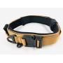 ZeusTacK9 Tactical Dog Collar K9 Pet Dogs - 1.5 Inch Wide Heavy Duty Military Style Dog Collars Metal Buckle Quick Release USA Flag Patch - Control Handle for Handling Training