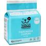 Wags & Wiggles Female Dog Diapers | Doggie Diapers for Female Dogs | Medium Dog Diapers, 16.5''-21'' Waist - 12 Pack