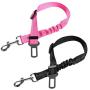 Kosttapaws Dog Car Seatbelt, 2 Packs Adjustable Dog Seat Belts for Car, Safety Dog Seatbelt Harness Reflective with Elastic Shock Absorption, Dog Accessories for Small Medium Large Dogs Cats