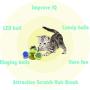 MARIANNA Windmill Cat Toys for Indoor Interactive Catnip Balls Turntable Teasing Pet Toy with Suction Cup