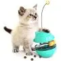 WLHOPE Cat Tumbler Toy Ball Tumbler Funny Cat Toy Interactive with Puzzle Chasing Playing Eating Slow Food Feeder Suitable for Various Cat Entertainment Activities (Lake Blue) WLHOPE Cat Tumbler Toy Ball Tumbler Funny Cat Toy Interactive with Puzzle Chasing Playing Eating Slow Food Feeder Suitable for Various Cat Entertainment Activities (Lake Blue)