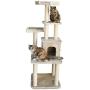 Majestic Pet Products 64 inch Beige Casita Cat Furniture Condo House Scratcher Multi Level Pet Activity Tree