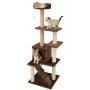 67i Multi-Level Cat Tree Cat Tower with Scratching Posts Cat Condo Cat House 55 inches Activity Tower for Cats Kittens Activity Tower Pet Play House Furniture Indoor Activity Relaxing