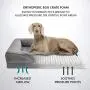 Bedsure Large Orthopedic Dog Bed, Bolster Dog Beds for Large Dogs - Foam Sofa with Removable Washable Cover, Waterproof Lining and Nonskid Bottom Couch