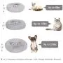 Bathonly Calming Anti-Anxiety Pet Bed Pillow Bed Faux Fur Cuddler Donut Bed for Small Dogs and Cats up to 15 pounds,Light Grey 19.7 Bathonly Calming Anti-Anxiety Pet Bed Pillow Bed Faux Fur Cuddler Donut Bed for Small Dogs and Cats up to 15 pounds,Light Grey 19.7