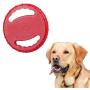 Dog Flying Disc Toy,Rubber Dog Bite Resistant Outdoor Training Fetch Sound Maker Float Pet Toy,Tough Training Flying Disc Play Toy for Dog,Interactive Dog Toys,Float in Water Safe on Teeth