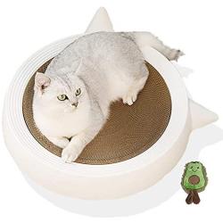 Marchul Durable Scratching Pad for Indoor Cats, Kitten Scratcher Cardboard Bed