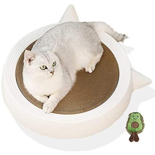 Marchul Durable Scratching Pad for Indoor Cats, Kitten Scratcher Cardboard Bed