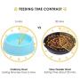 Slow Feeder Dog Bowls for Small Dogs and Cats 3 in 1 Double Dog Food Bowl with No-Spill Non Skid Silicone Mat Eco-Friendly Non-Toxic No Choking Healthy Design Fun Feeder Pet Feeder