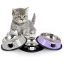 Legendog Cat Bowl Pet Bowl Stainless Steel Cat Food Water Bowl with Non-Slip Rubber Base Small Pet Bowl Cat Feeding Bowls Set of 3