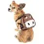 Pet Life Mooltese Large-Pocketed Compartmental Animated Dog Harness Backpack, Medium, Brown Pet Life Mooltese Large-Pocketed Compartmental Animated Dog Harness Backpack, Medium, Brown