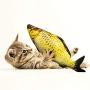 ocijf179 Cats Toy Pet Cats Artificial Plush Fish Shaped Catnip Dental Teeth Care Clean Chewing Toy - S Carp