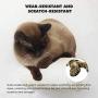 Tylu Wood Cat Scratching Post Handcrafted Cat Shelf Wall Mounted Cat Shelves Set for Climbing&Playing&Lounging