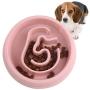 Healthy Slow Feeder Dog Cat Bowl - Slow Eating Dog Bowl - Interactive Feeder - Slow Down Feed Dog Cat Feeding Bowl - Pet Bloat Stop Dog Bowl